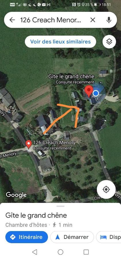 Le Gite "Le Grand Chene" Le Cloitre-Saint-Thegonnec Buitenkant foto